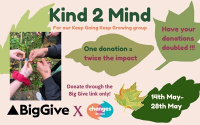 Double your donation: Kind 2 Mind Big Give 2024
